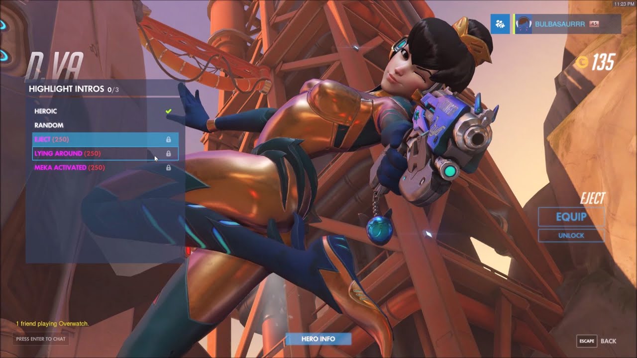 HIGHLIGHT INTRO - D.va Junebug legendary skin