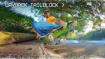Skateboarding Trick Tip: How To do a LAYBACK TAIL BLOCK!!