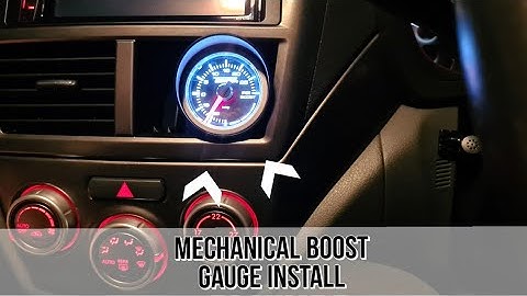 Subaru Impreza Wrx -  Mechanical boost gauge intall !