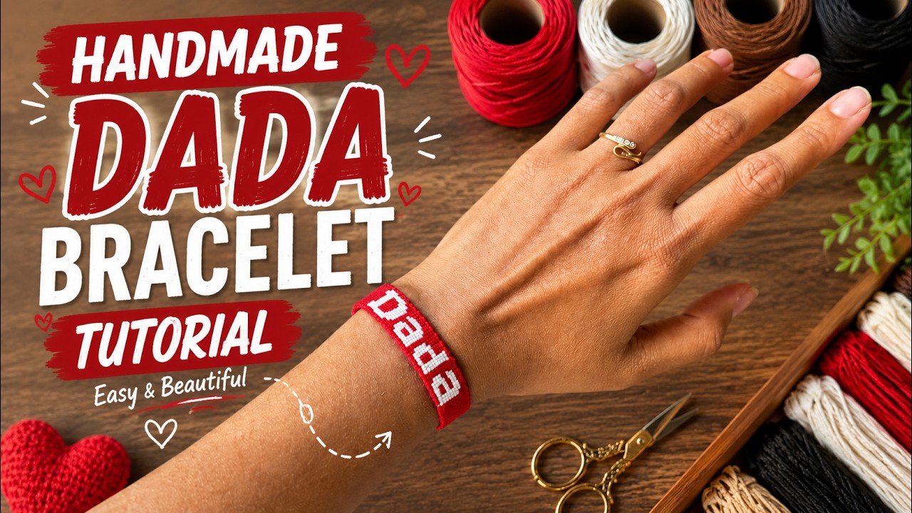 Dada bracelet, Dada Rakhi kaise banaye, Easy Bracelet Tutorial, Macrame Bracelet, Diy Projects