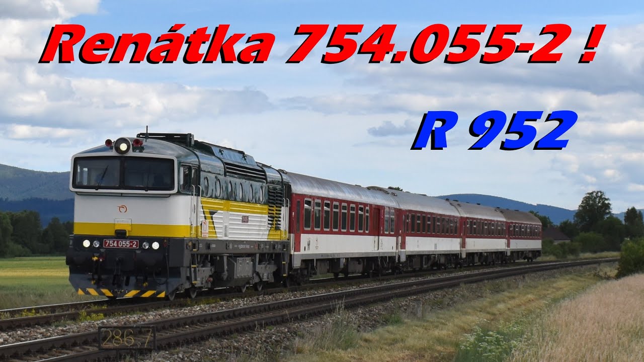 Renátka 754.055-2 po MH na vlaku R 952 - Malý Čepčín (14.6.2022)