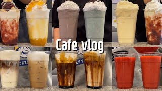 sub) ‍♀하삼동 전메뉴 소개합니다‍ | 카페 브이로그 cafe vlog | asmr | vlog | 하삼동알바 | 카페알바 | nobgm | 얼음asmr