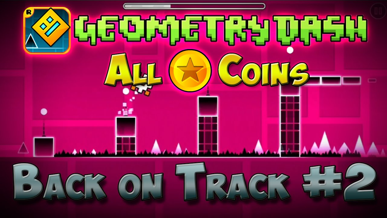 Как проходить игру geometry dash. Геометрии Даш back on track. Бак он трак геометрия Даш. Геометрия Даш 2 уровень. Бэк он трек геометри Даш.