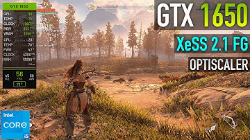 GTX 1650 - Horizon Zero Dawn Remastered - OptiScaler XeSS 2.1 Frame Generation MOD