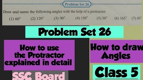 Problem Set 26 Class 5| Maths |Angles Chapter 6 Maharashtra Board