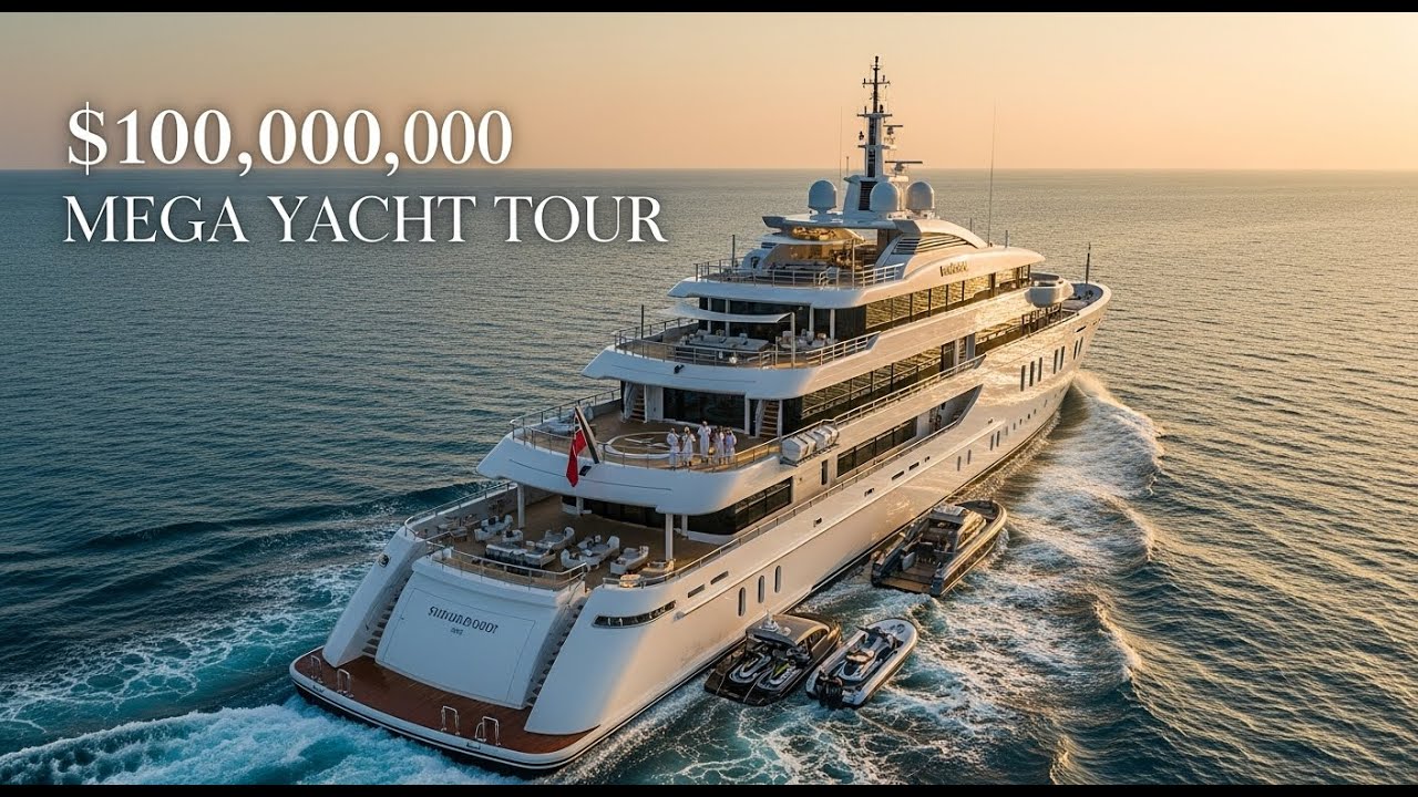 🚤 Путешествие на мегаяхте стоимостью 100 000 000 долларов | Самый роскошный плавучий особняк в мире