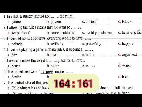 حل من صفحة 161 162 اولي ثانوي ترم اول 2026 كتاب المعاصر  انجليزي علي  3