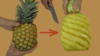 Ananas OHNE verklebte Finger AUFSCHNEIDEN