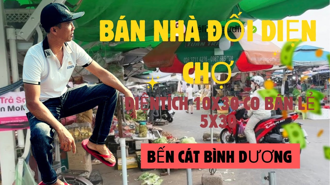 Bán căn nhà cấp 4 diện tích 10x30 đối diện chợ khu công nghiệp Mỹ Phước 2 bến cát bình dương