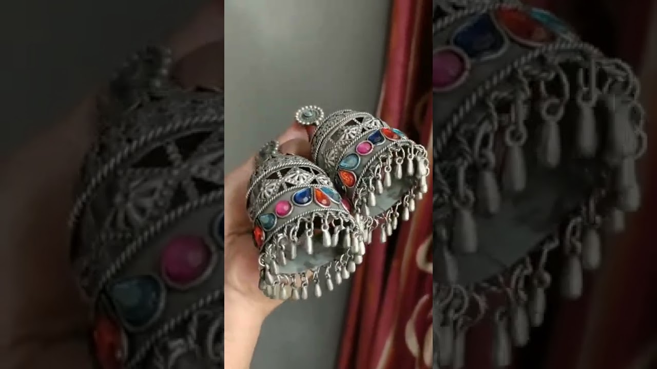 Gorgeous silver earrings designs-How to style Silver oxidized earrings for office wear