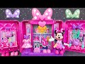 55 minutes satisfying with unboxing disney minnie mouse toys playset collection asmr