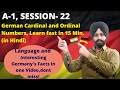 German Online Classes For Beginners A1 Cardinal And Ordinal Numbers 