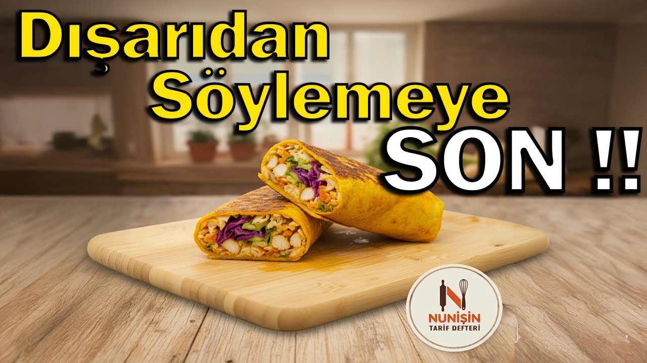 DIŞARIDAN YEMEYE SON! 🌯 Evde En Lezzetli Tavuk Dürüm Yapımı #pratiktarifler #fastfood #mutfak