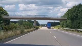 Crossen over de Duitse snelweg - bij grensovergang (Goch)