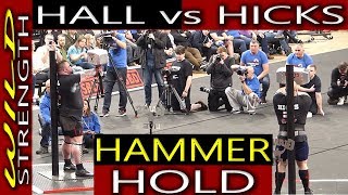 Eddie Hall vs Graham Hicks Hammer Hold [Britains Strongest Man 2018]