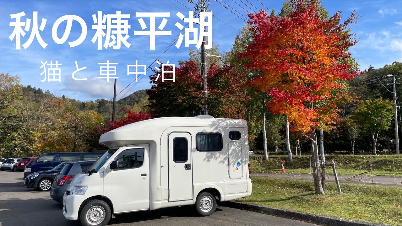 【猫と車中泊】紅葉を求めて糠平湖へ　上士幌