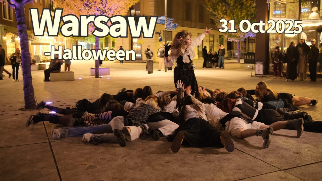 Autumn Walk Warsaw Halloween Poland - 31 October 2025 | Walking Tour