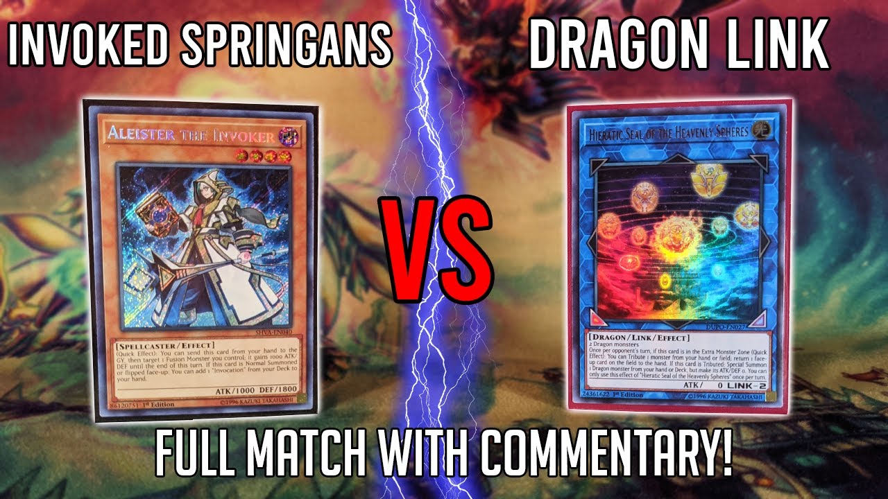 Yu-Gi-Oh! Invoked Springans Vs Dragon Link | Locals Feature Match ...