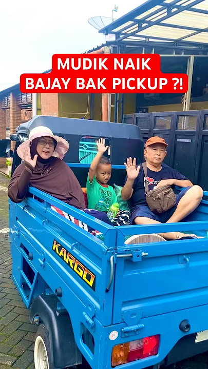 MUDIK NAIK BAJAJ BAK PICKUP ⁉️ TVS KING KARGO | BAJAY ANJAY #tvsking #bajaj #bajay #mudik #lebaran