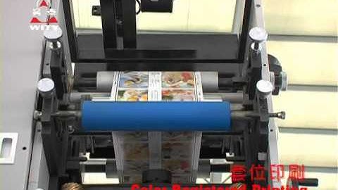 Label Flexo Printing Machine with Three Die Cutting Station