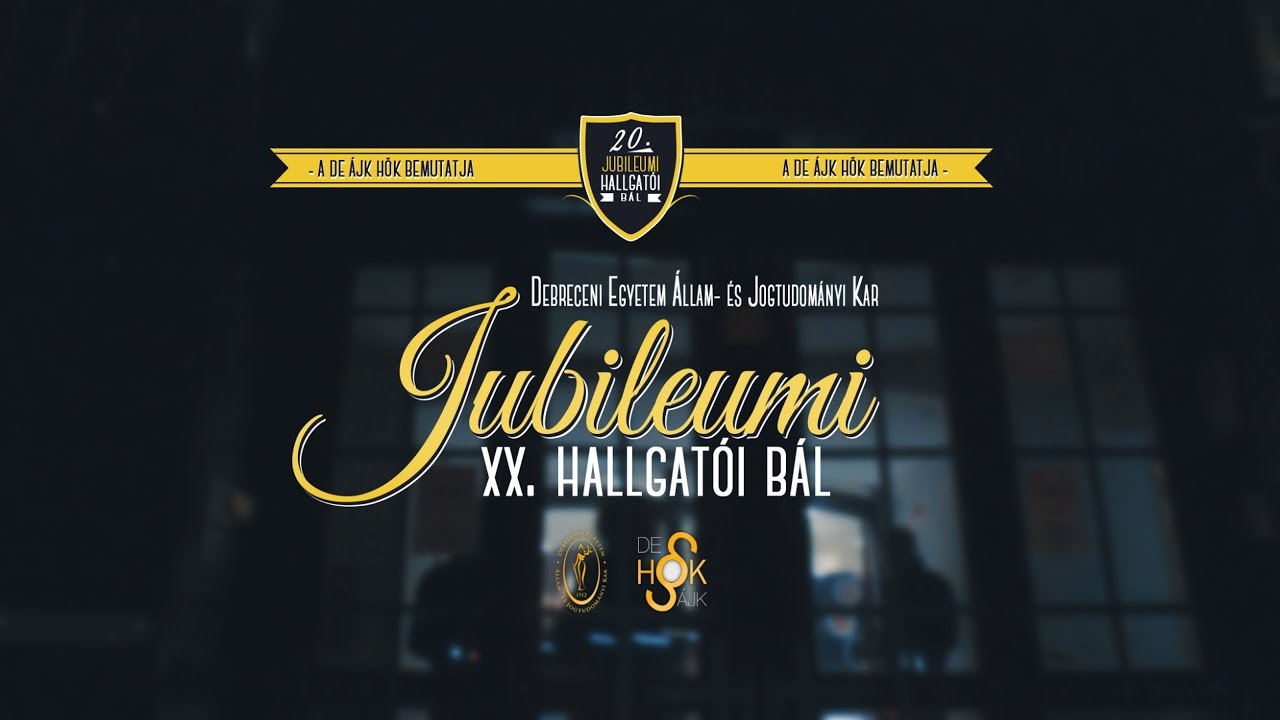 DE Állam- és Jogtudományi Kar Jubileumi XX. Hallgatói Bál | 2016
