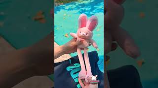 #shorts Stretchy Bunny Plush  #plushtoys #plushie #toys #plush #bunny