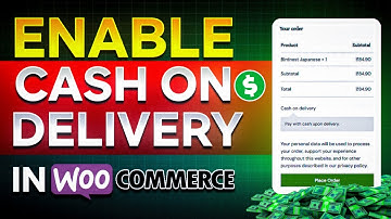 How to enable cash on delivery method in woocommerce