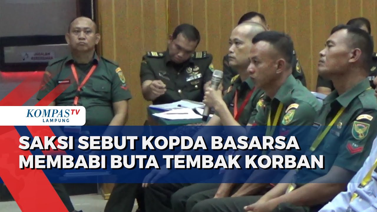Dalam Sidang, Saksi Sebut Kopda Basarsa Membabi Buta Tembak Korban Angota Polri