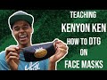 Teaching Kenyon Ken how to DTG on Face Masks! Using the Epson F2100