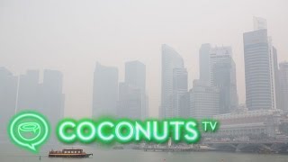 Singapore haze at Marina Bay Sands [RAW FOOTAGE] | Coconuts TV