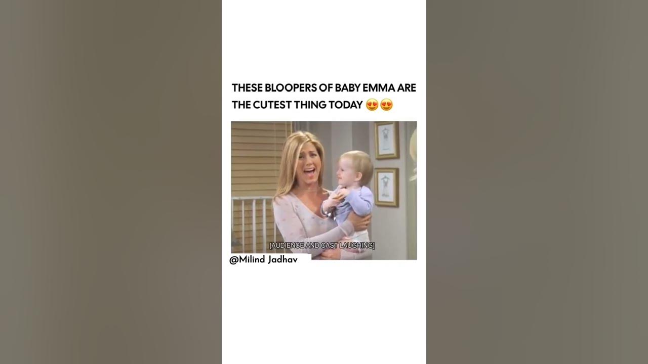 This Bloopers of baby Emma are cutest thing in Friends !!😍😂 #rachel #emma #friendstvshow