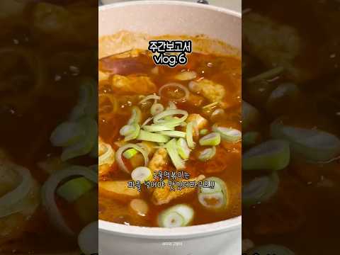 소울푸드 공개!!! 🤍 - 주간보고서 vlog.6 미미네 국물떡볶이, 참치 김치찌개 파김치