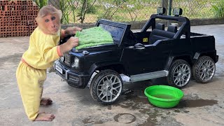 Cutis Obediently Helps Dad Clean Supercar And Eat So Delicious Fruit