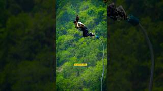 Crazy Girl's Extreme Bungee Jump 😱🔥 | Ultimate Adrenaline Rush Adventure #shorts #viral