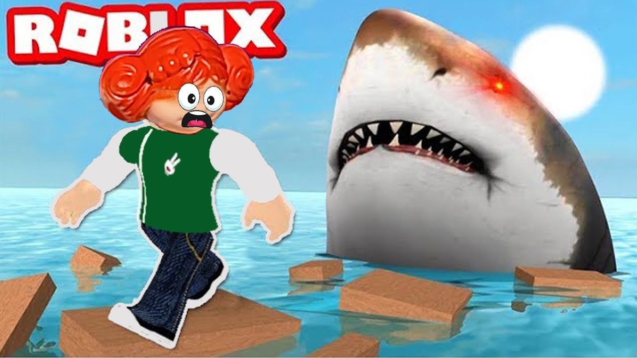 الهروب من سمك القرش لعبة roblox !! | عائلة فله
