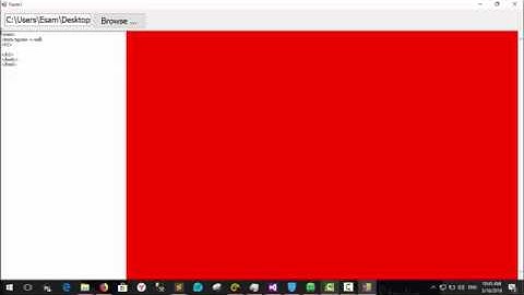 Simple Live HTML Editor C#