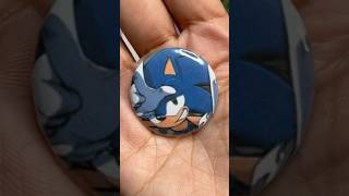Sonic Button Pin✨ #sonic #sonicthehedgehog #button #badge #youtubecreatorcommunity