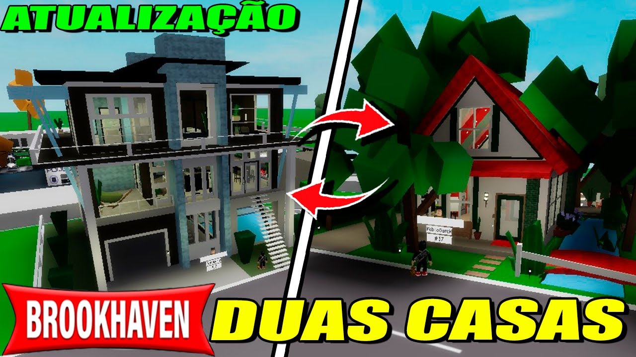 Roblox brasil, As duas novas casas do brookhaven achei elas lindas, porém,  como sempre não achei o cofre até agora