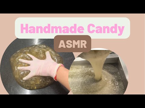 Wylewanie i chłodzenie karmelu 🍬 #asmr 🍭 Handmade Candy 🍭 Caramel 🍬