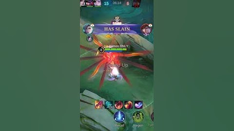 Aamon vsv Gusion Damage Build one shot subscribe plz 🙏 chanel support mlbb #hyper #aamon #indonesia