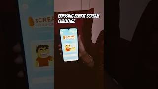 Exposing blinkit scream challenge 🤪 #blinkit #icecream #screamchallenge