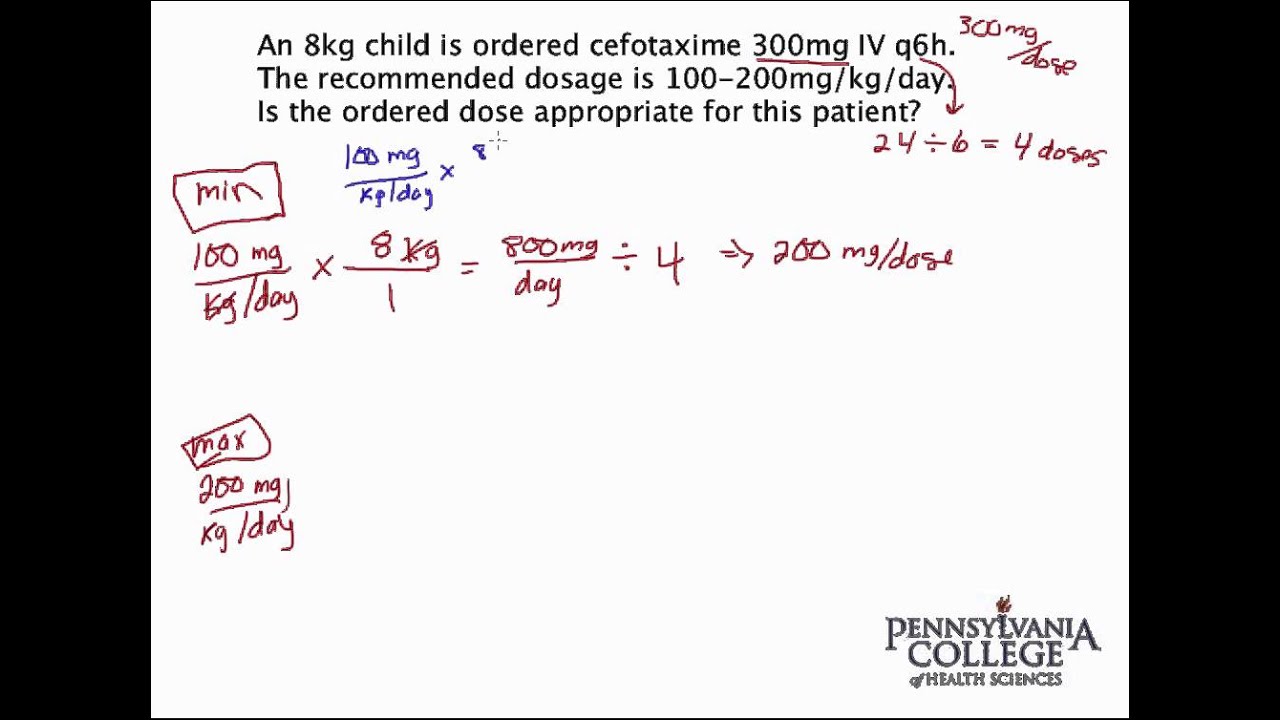 Dose Safety Check 2 Appropriate Dose for a Child YouTube