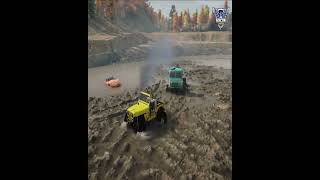 School Bus Stuck In Mud