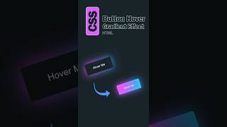 Button Hover Gradient Effect using html and css #webdesign #coding #html5 #css3 #js #ui #ux