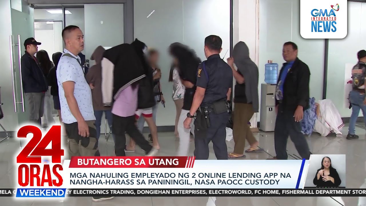 Mga nahuling empleyado ng 2 online lending app na nagha-harass sa paniningil,... | 24 Oras Weekend
