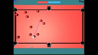 Unity simple billiard game preview with source! screenshot 5
