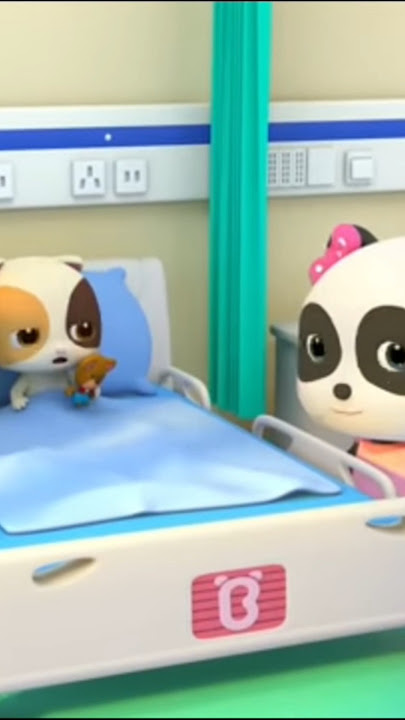 perawat panda meriksa anak kucing yang sakit#perawat #panda #anakkucinglucu #shorts