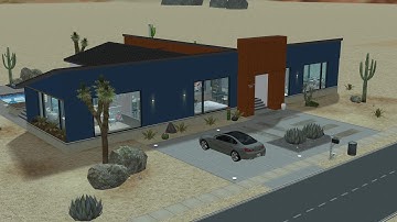 The Sims 2 House Build | Modern Desert Home | Strangetown