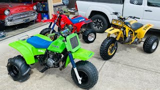 The big 3: ATC250R, KXT250 Tecate, YTZ250 TRI-Z