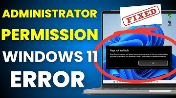FIX WINDOWS SECURITY ERROR: Your IT administrator has limited access to some areas of this App